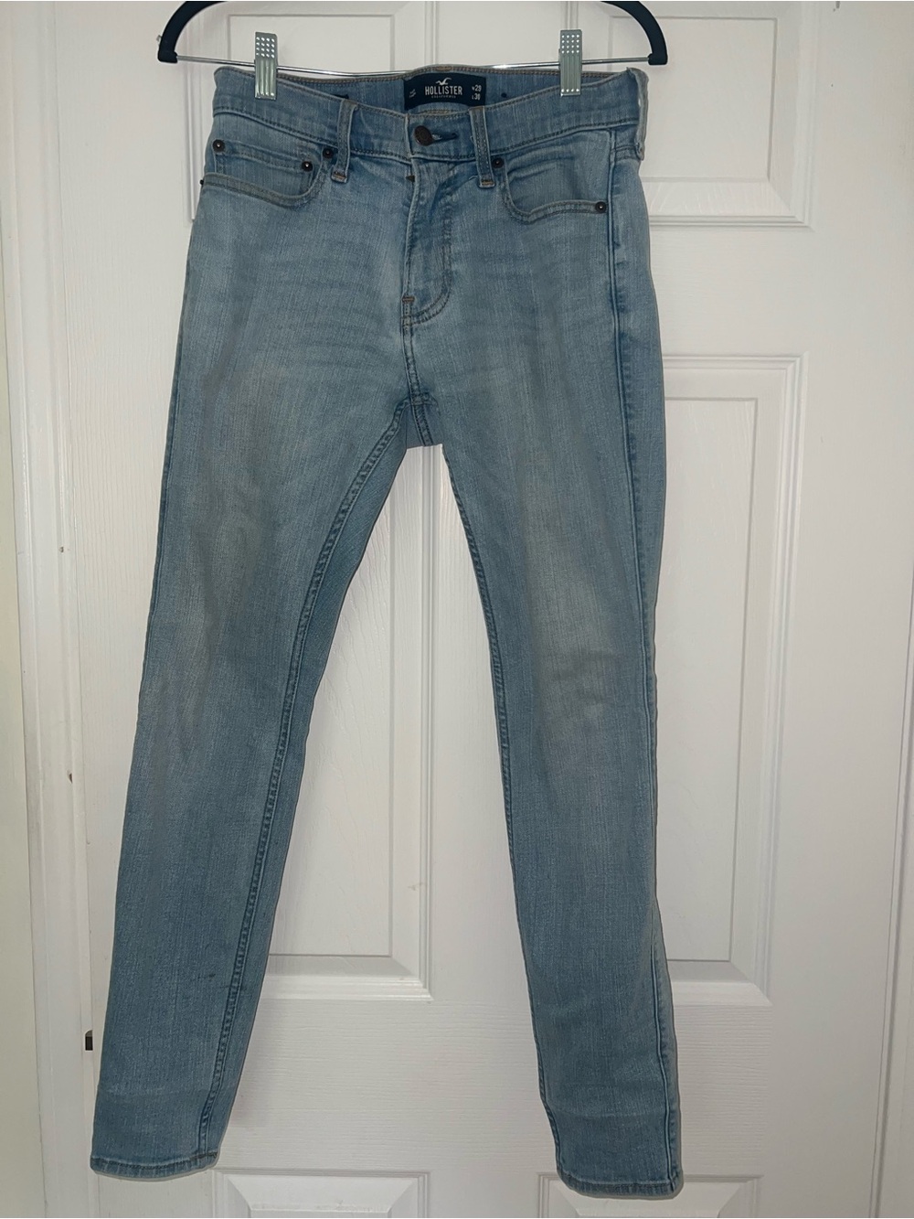 Hollister Super Skinny Light Blue Denim Jeans